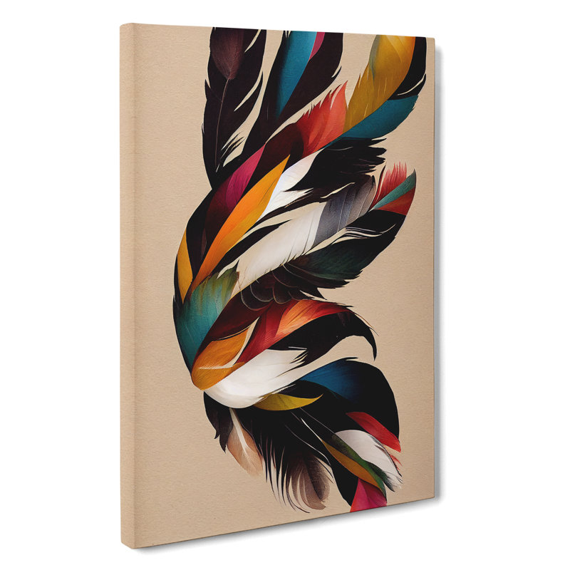 Surprising Feathers - Wrapped Canvas, 50cm H x 35cm W x 3cm D