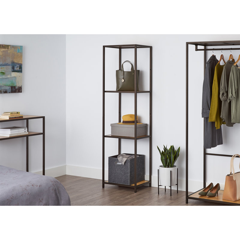 Étagère à 4 niveaux H 72 po x l 20 po x P 15 po