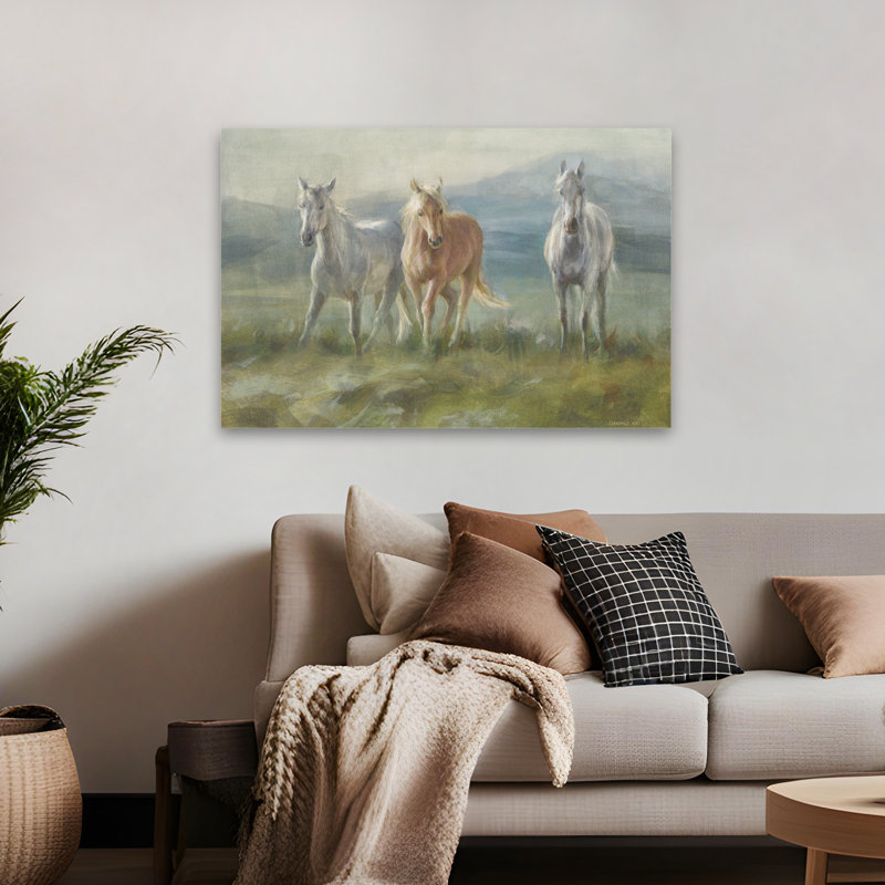 Art animalier et animal Rangeland Horses, H 32 po x l 48 po