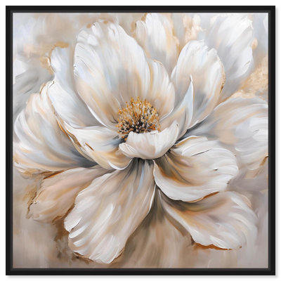 «Flower in Light Tans», art sur toile par Glam
