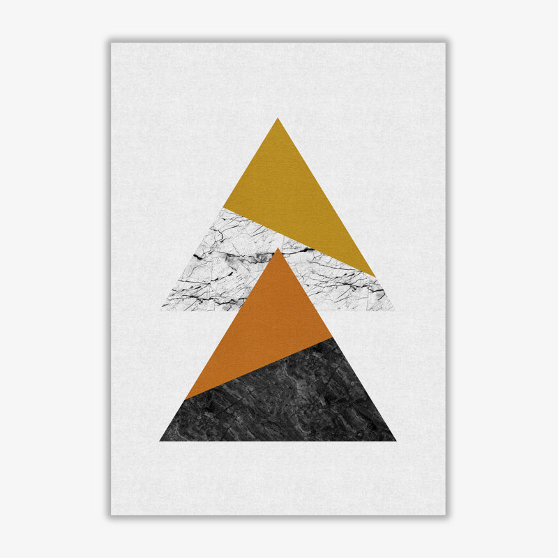 Geometric Triangles - Print, No Frame, 60 cm H x 42 cm W x 1 cm D