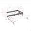Lit de jour avec lit gigogne simple sans sommier, avec port USB et adorable forme de vague-630014904