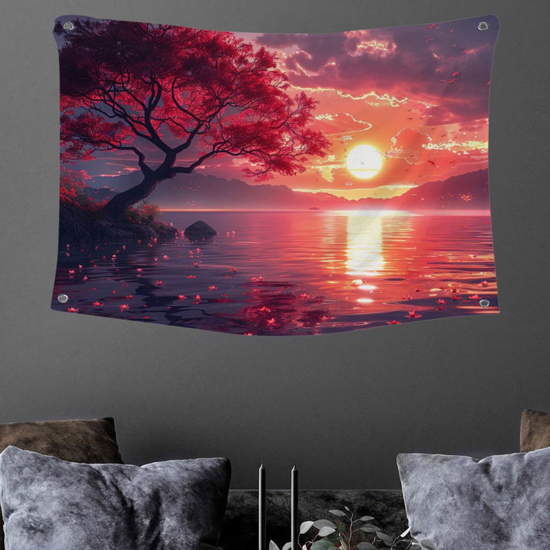 Tapisserie en microfibre, H 68 po x l 80 po