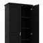 Élégante armoire de rangement en bois pour salle de bain avec conception anti-basculement, tablettes réglables et amplement de rangement-121932670
