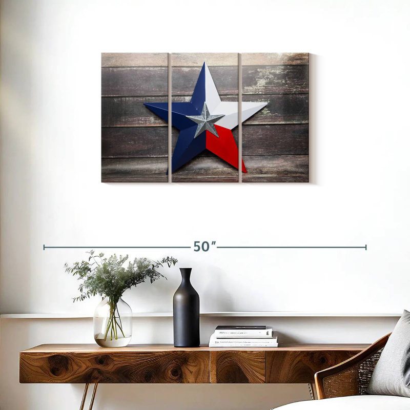 Sebbie Texas Lone Star, 20" H x 33" W