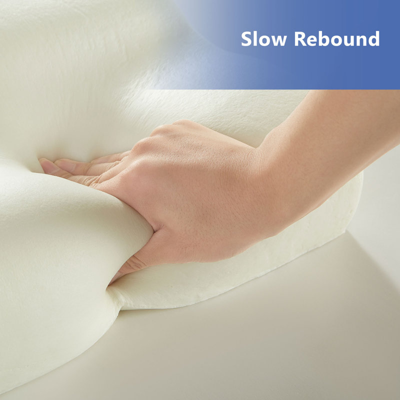 Yiwei Memory Foam Medium Cooling Pillow, White