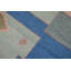 Tapis à motif géométrique de teinture végétale oriental 8 x 10