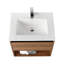 Meuble-lavabo flottant 30 po avec lumières DEL - Armoire murale en bois avec lavabo en acrylique, rangement à fermeture en douceur et lavabo intégré moderne-829173753-829173752