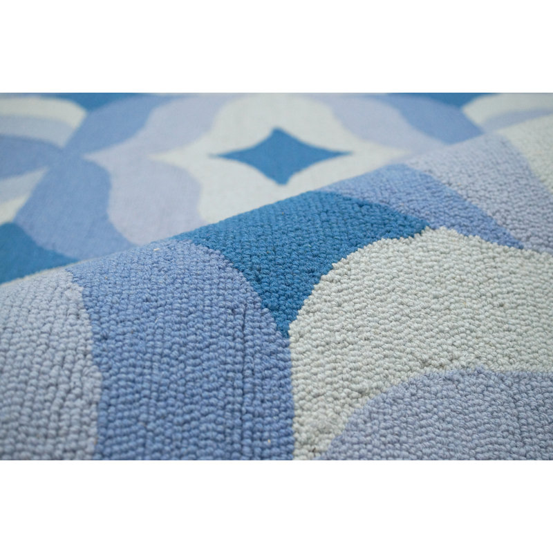 Tapis bleu Oneil Lydia, 7 pi 6 po x 9 pi 6 po