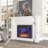 Kylah Recessed Electric Fireplace with Multicolor Flame,Remote Control & Sound of Crackling Fire-19678257
