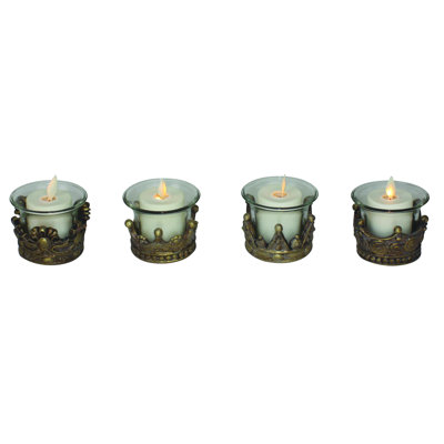 2'' H Glass Tabletop Tealight Holder