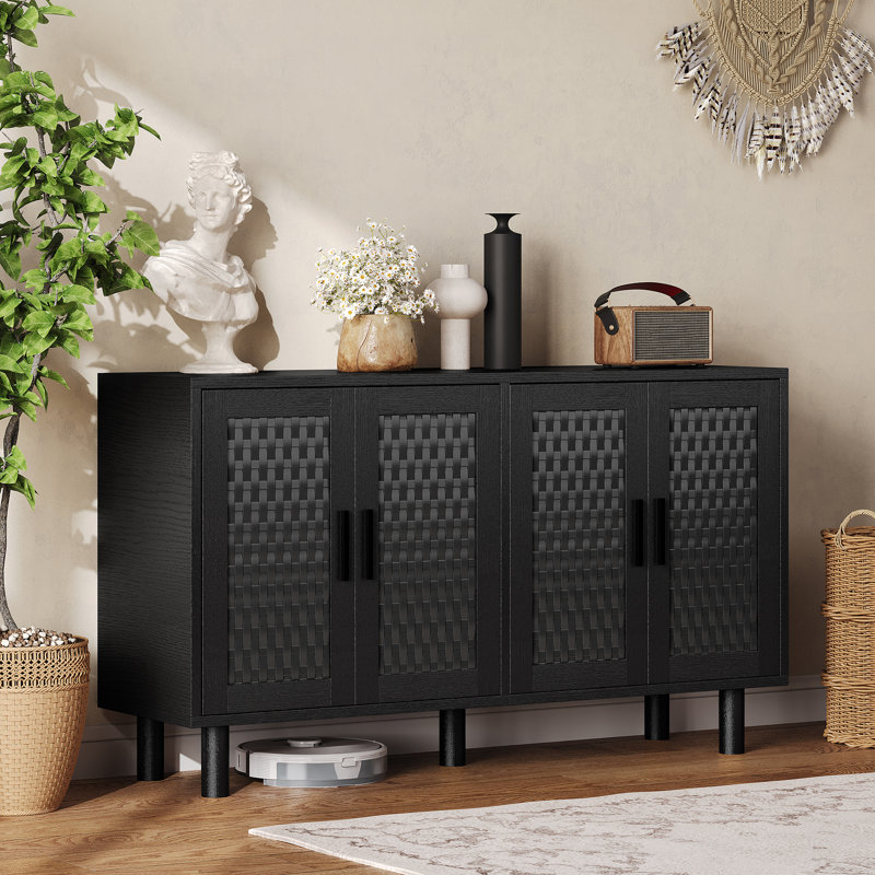 140cm Sideboard, Black