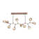 Gem 10 - Light Dimmable LED Sputnik Modern Linear Chandelier