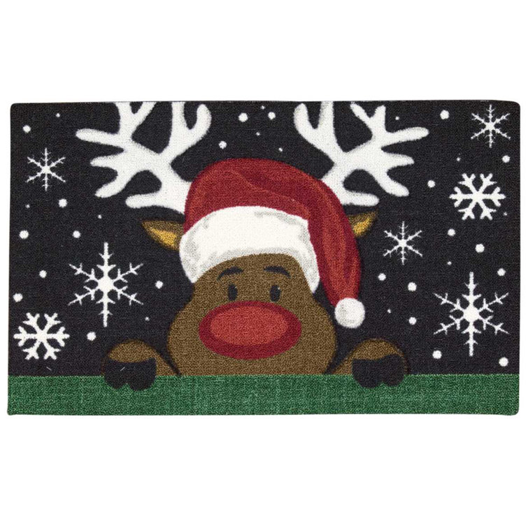 Tapis noir/rouge Bryson