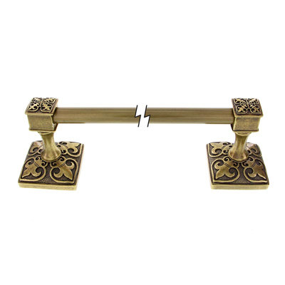 Fleur De Lis Wall Mounted Towel Bar