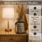  Hand-Turned Wooden Vase for Living Room