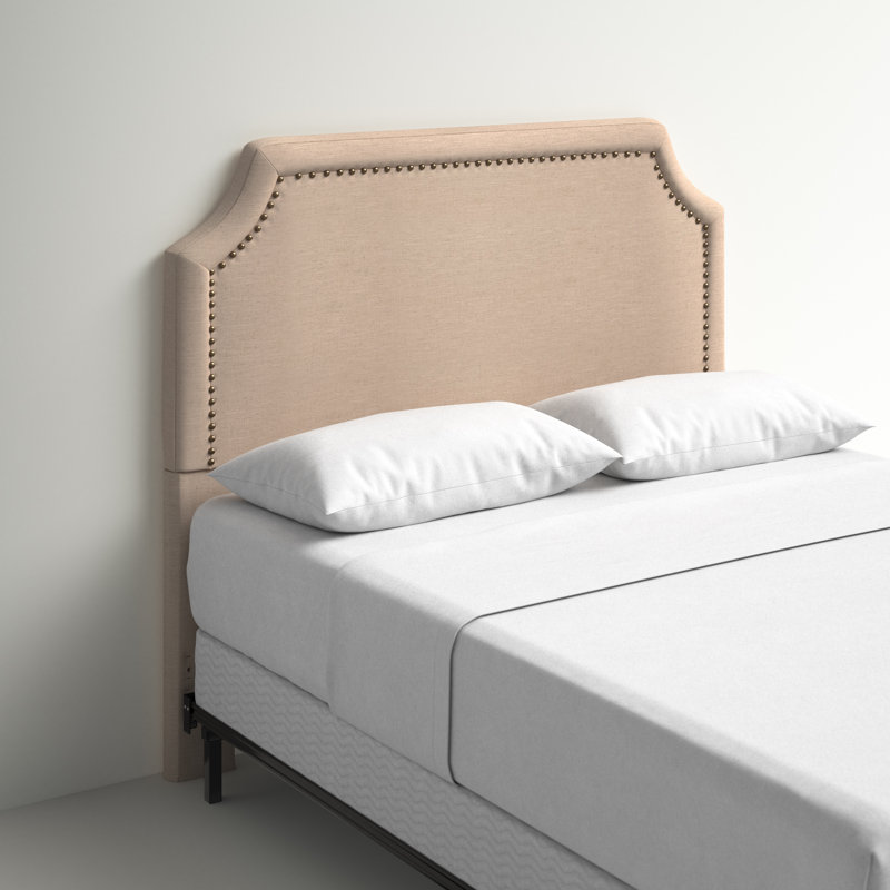 Tête de lit tapissier Aiiden, Double / Grand, Lin kaki