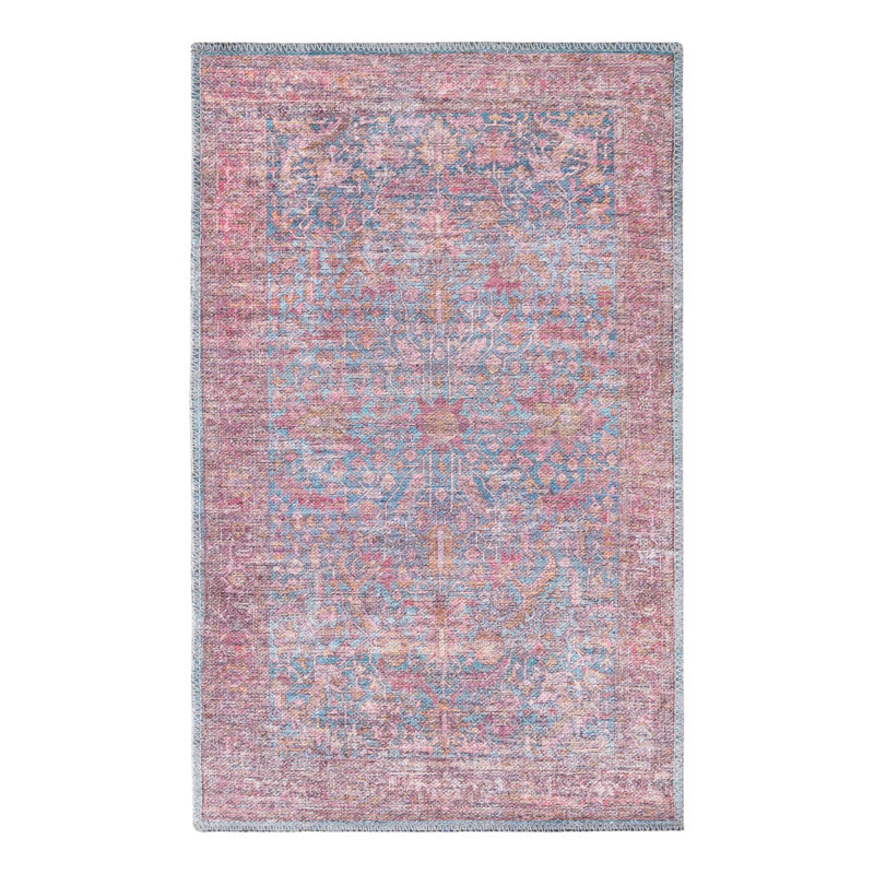 Tapis Hazeltine - bleu antique, Rectangle 3 pi 11 po x 6 pi