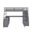 Lit mezzanine double avec tiroirs et bureau-33994213-33994235