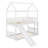House Bunk Bed With Slide For Kids,Wood Twin Over Twin Bunk Beds With Slide, Floor Bunk Beds For Girls, Boys-695264650