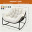 Chaise berçante d'extérieur en fer Luisang-665245850