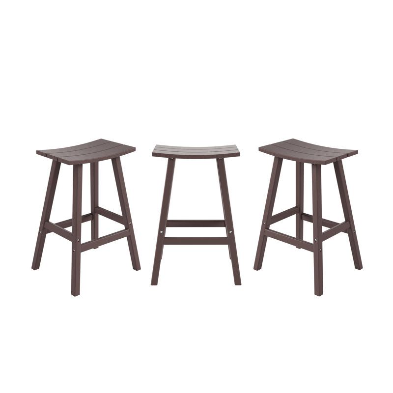 Tabouret d'extérieur Laguna, Marron foncé, Tabouret de bar (siège d'une hauteur de 29 po)
