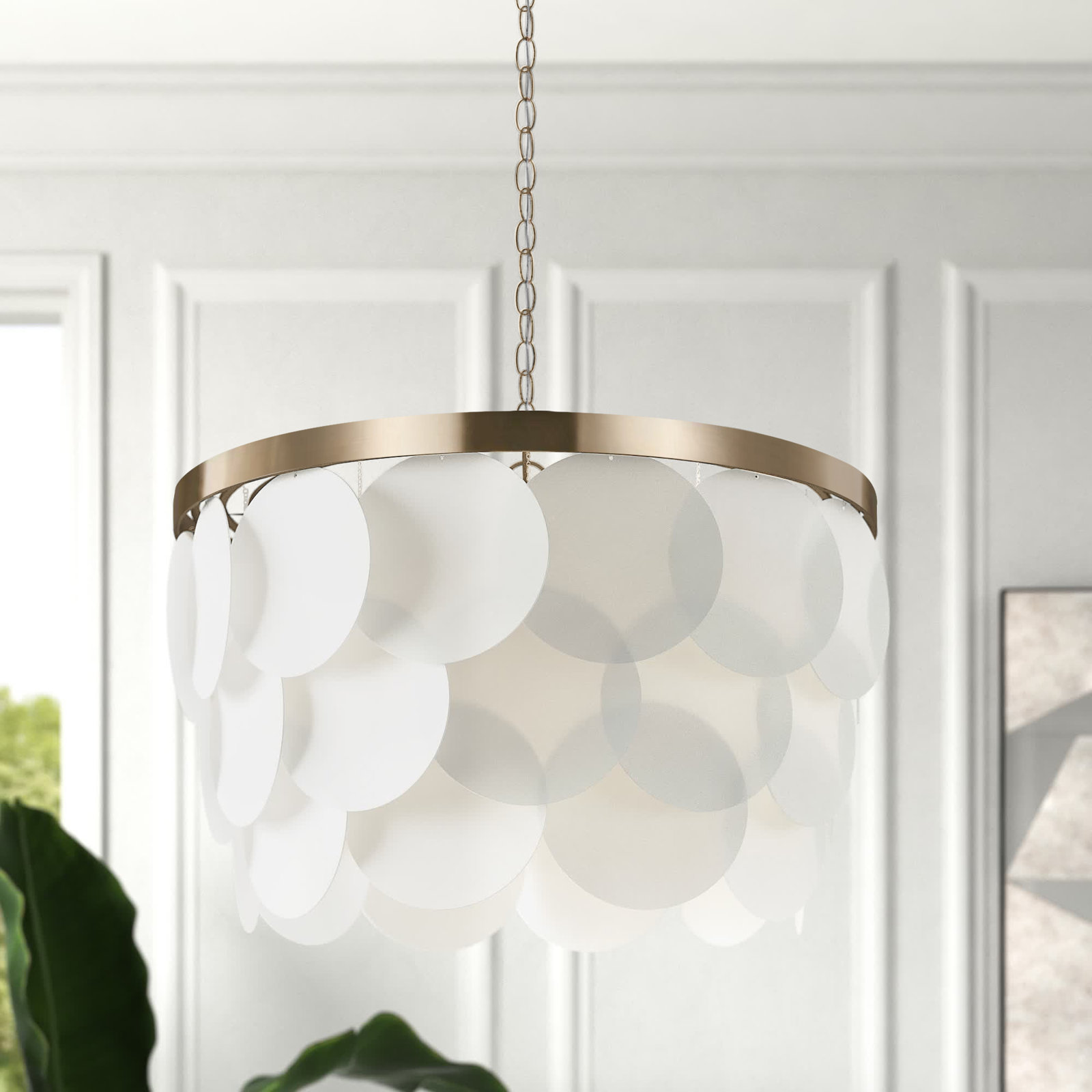Ainsley 8 - Light Dimmable Tiered Chandelier, Satin Bronze, Not Energy Star, No