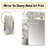 Wood Slide In Gold White Lake Forest - Wood Slide Unique Wall Mirror, Traditional Mirror, Printed Metal Art-1398581627