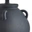 Carrizalez 25 po. Céramique noire rustique à intensité variable pour chambre à coucher, salon, table de chevet, table de chevet, lampe de table simple avec abat-jour empire en lin-718658941