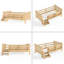 Lit pour enfants en bois massif avec de jolis escaliers et garde-corps, aucun sommier nécessaire-855615340-855615338