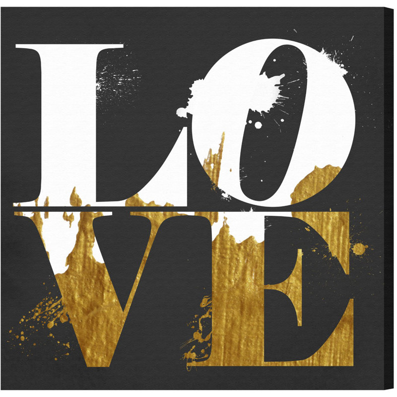 « real love », art textuel sur toile tendue, H 16 po x l 16 po