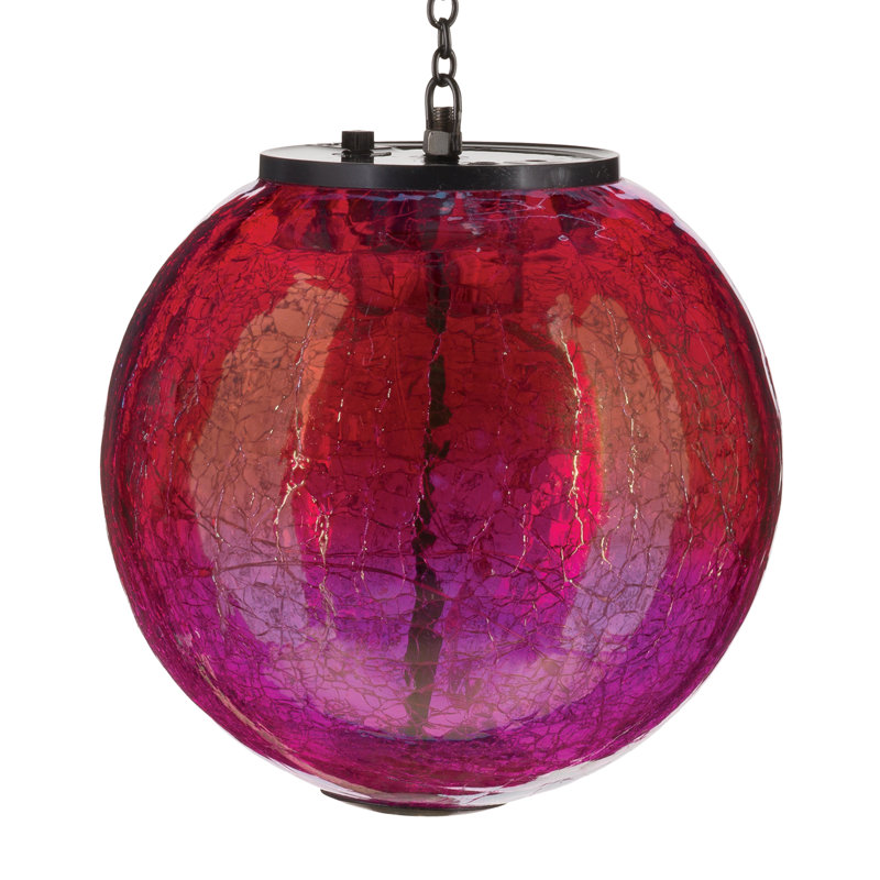 LED Outdoor Pendant, Pink