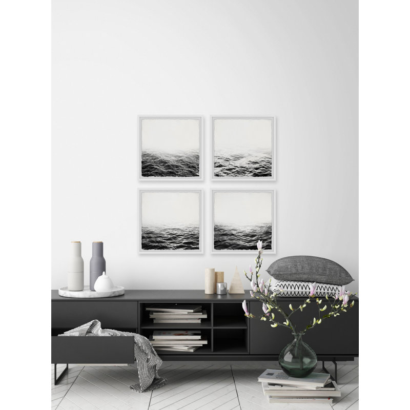«Un Clear Horizon» par Marmont Hill - Ensemble de 4 cadres photo, H 32 po x l 32 po x P 1,5 po