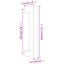 Metro Lane Cabinet Handles 20 Pcs Silver 480 Mm Stainless Steel-1882729597-1882729599