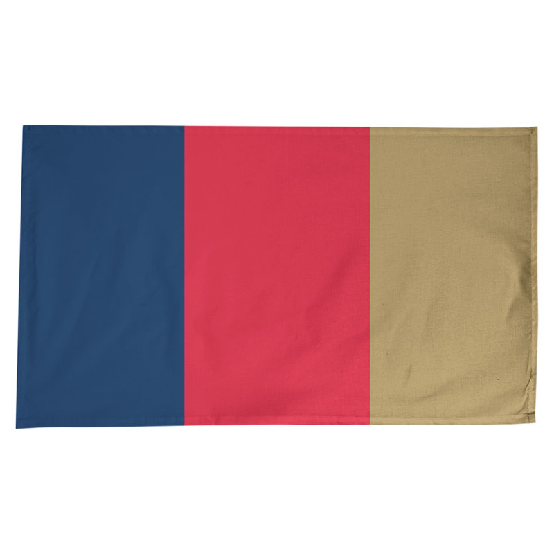 Nappe basket New Orleans, Bleu marine / rouge / doré
