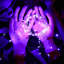 Lumières mauves d'Halloween