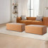 Hustle 110Cm Wide Genuine Leather Rectangle Footstool Ottoman