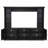 4-Piece Wall Unit Entertainment Center with Bookshelf for TVs Up to 70", Versatile TV Stand with Adjustable Shelf