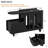 End Table With Lockable Wheels, Side Table With Storage Drawer-896562236