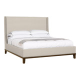 Michael Weiss Solid Wood Wingback Bed