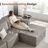 Boneless 108" Modular Sofa Corduroy Modern L Shaped Sectional For Living Room-1473597347