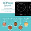Abode AINDH2003 Portable Double Induction Hob, Digital Dual Control 2.8kW - Black