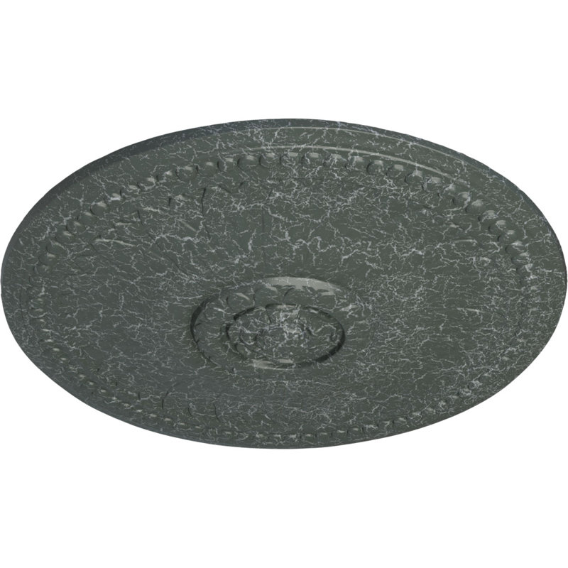 Médaillon de plafond 18 1/8 po x P 3/4 po Bailey (pour auvents de 4 po ou moins), Craquelure vert athénien