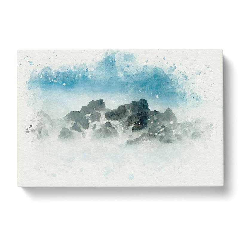 Mist Over The Sea In Portugal In Abstract - Wrapped Canvas Print, 50cm H x 76cm W x 3cm D