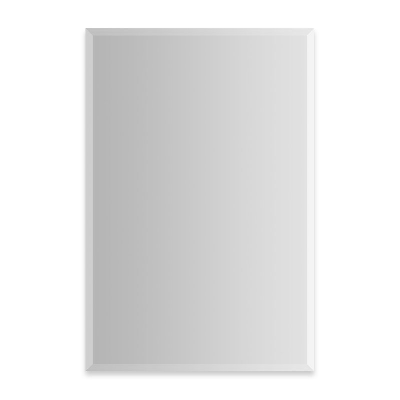 Miroir pleine grandeur modulaire biseauté sans cadre, 36 po x 23,25 po