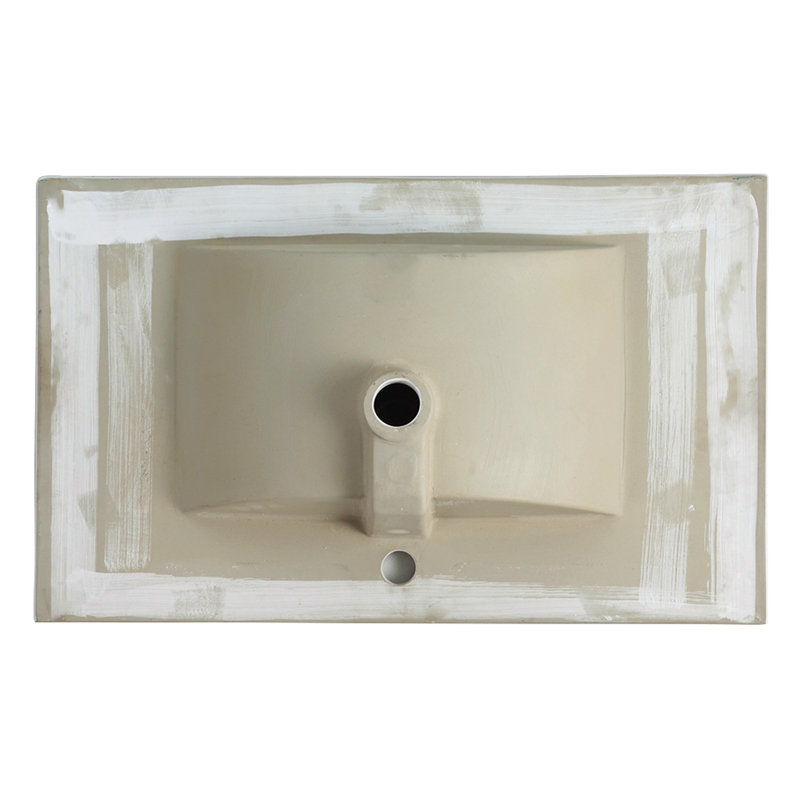 Dessus de meuble-lavabo en céramique 30 po, Blanc