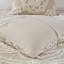 Ensemble d'édredon touffeté médaillon taupe-113361552
