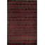 Wool Geometric Area Rug in Red