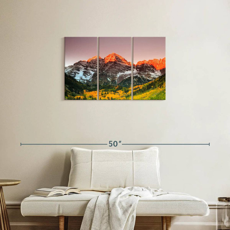 Alvord Maroon Bells Peak Sunrise, 20" H x 33" W