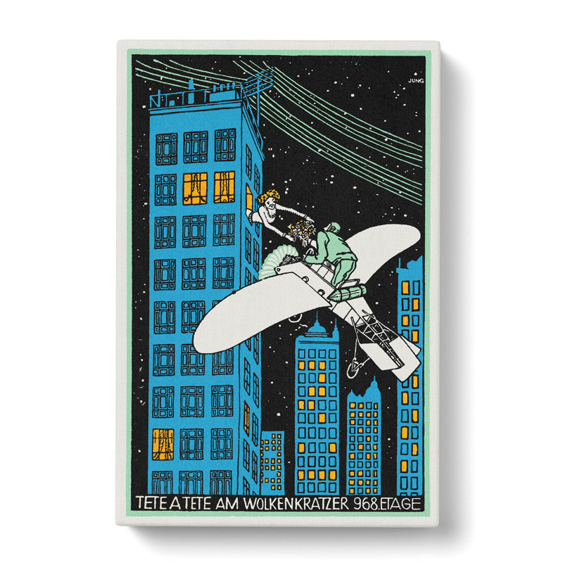 968th Floor Of A Skyscraper by Moriz Jung - Wrapped Canvas Painting, 76cm H x 50cm W x 3cm D